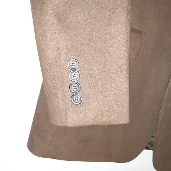 3-Button Blazer * 40R * Andrew Fezza * Fully Lined * Soft, Suede- like, Moleskin - Picture 9 of 13